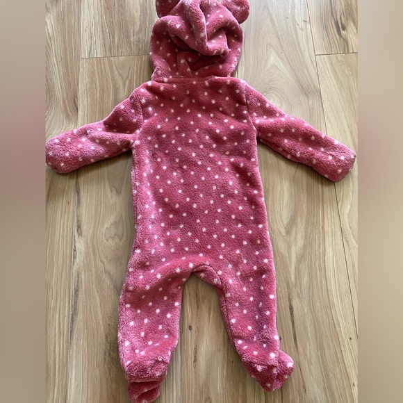 Disney Baby Zip Up Minnie Mouse Footed Onsie Size 0/3 Months - Picture 11 of 16